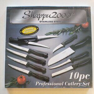 NEW Shappu2000 Professional Cutlery Set 10 pc Knife Set Japanese Stainless Steel